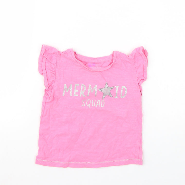 Very Girls Pink   Basic T-Shirt Size 18-24 Months