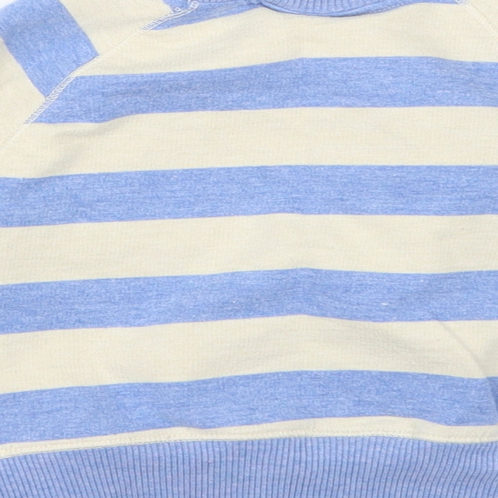 NEXT Girls Blue Striped  Pullover Jumper Size 9-12 Months