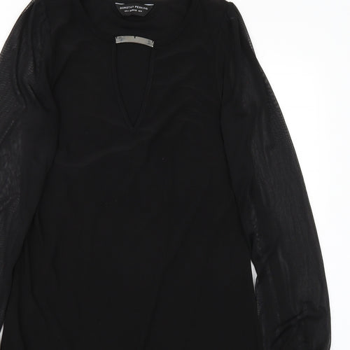 Dorothy Perkins Womens Black   A-Line  Size 8
