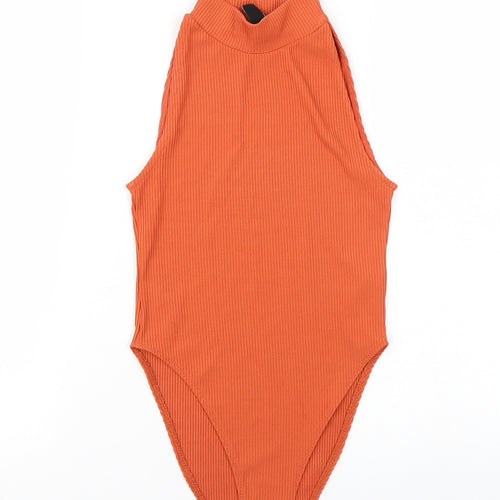 Newlook Womens Orange   Bodysuit One-Piece Size 6