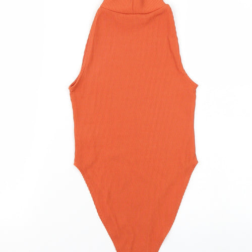 Newlook Womens Orange   Bodysuit One-Piece Size 6