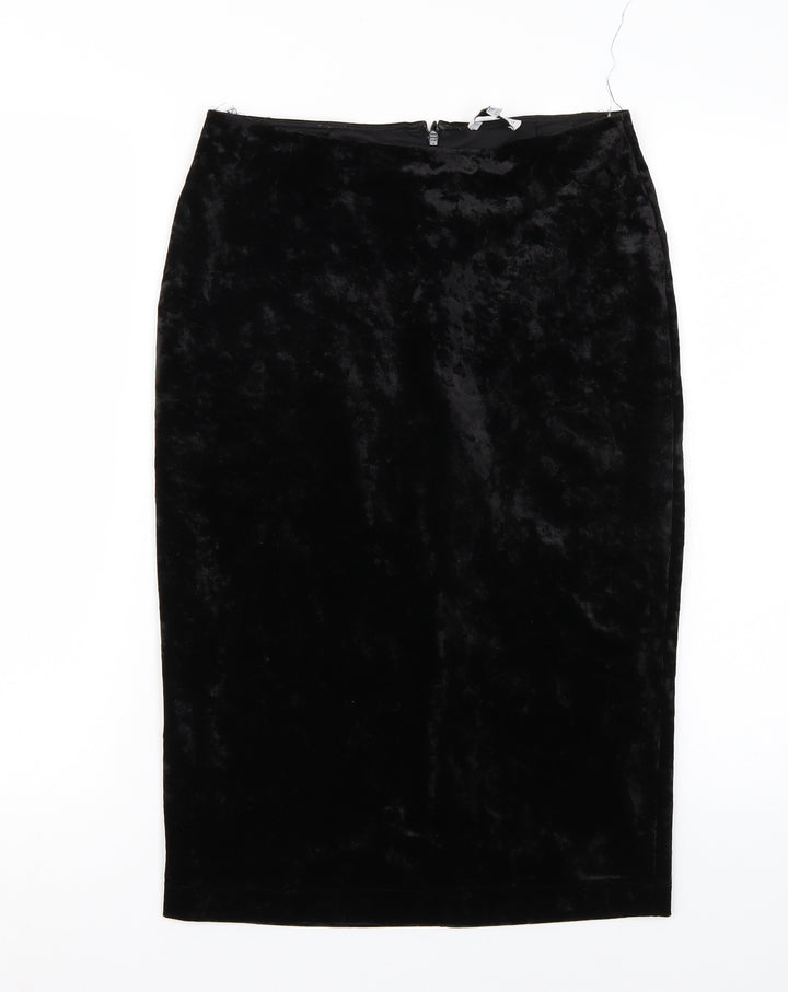 Warehouse Womens Black   A-Line Skirt Size 12