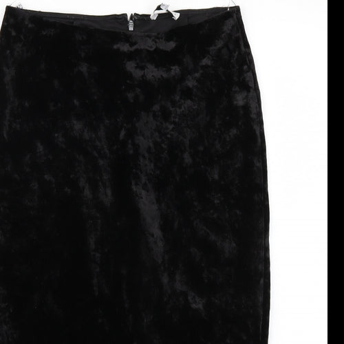 Warehouse Womens Black   A-Line Skirt Size 12