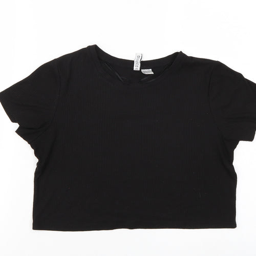 H&M Womens Black   Basic T-Shirt Size S