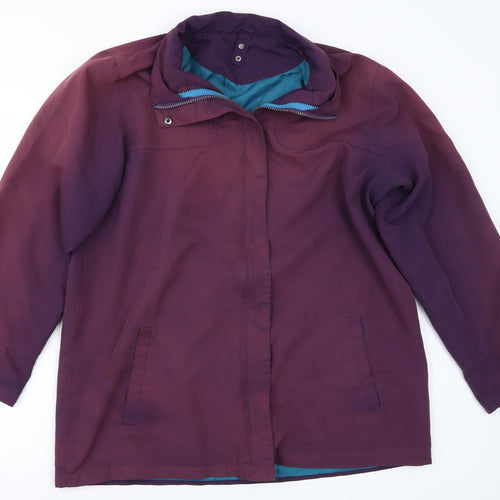 Preworn Womens Purple   Jacket Coat Size 14