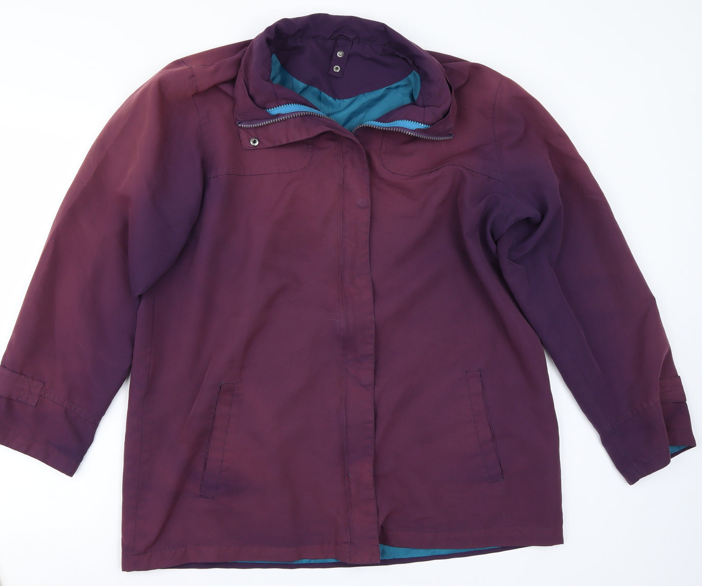 Preworn Womens Purple   Jacket Coat Size 14