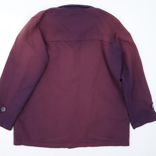 Preworn Womens Purple   Jacket Coat Size 14