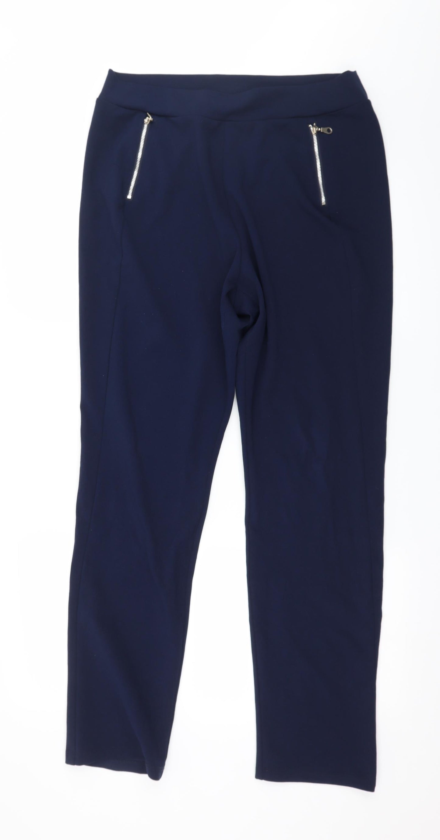 Kim & Co Womens Blue   Trousers  Size XL L28 in