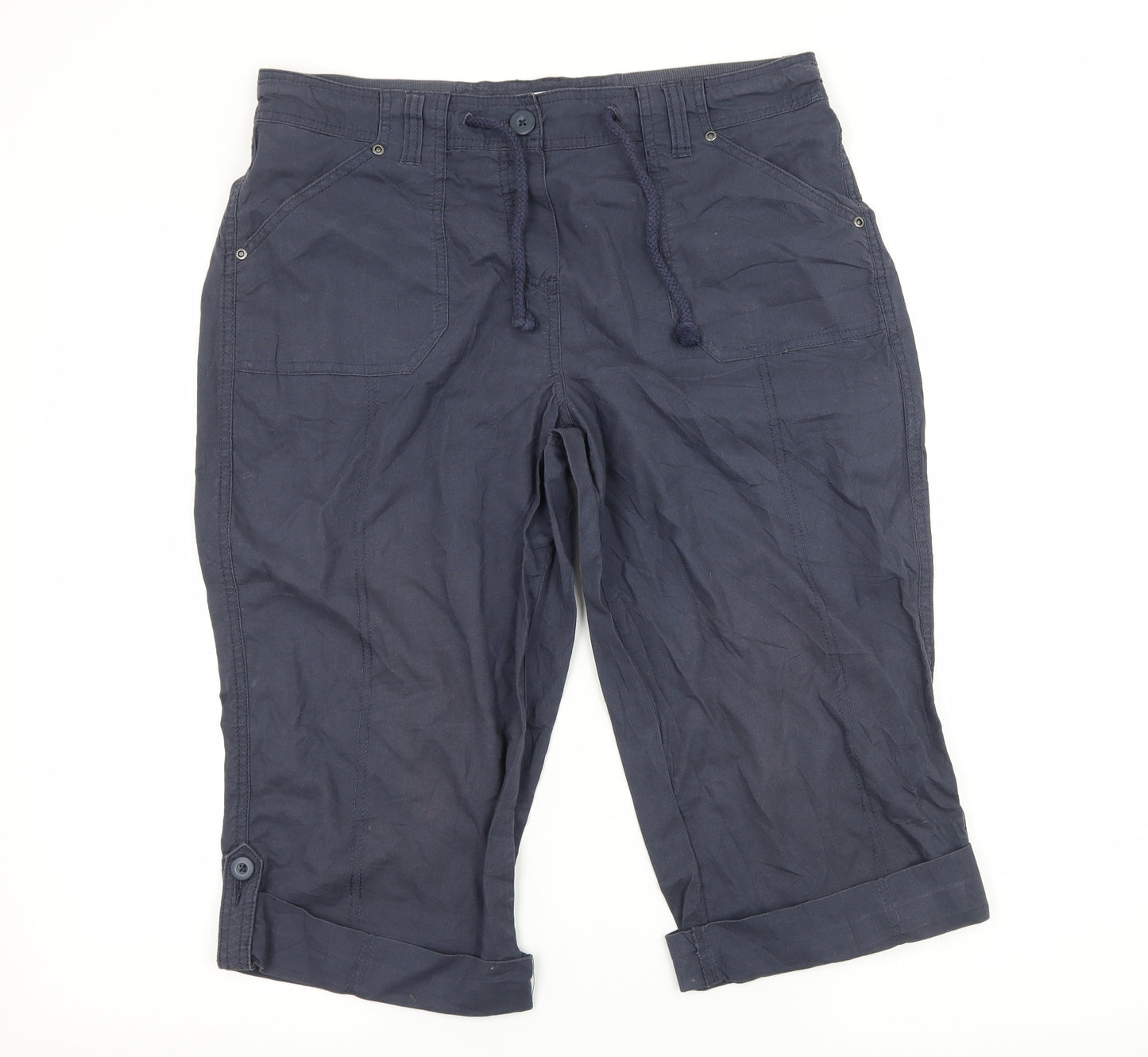 BHS Womens Blue   Bermuda Shorts Size 12