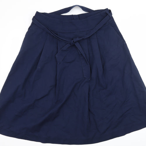 Marks and Spencer Womens Blue   Flare Skirt Size 18