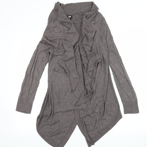 H&M Womens Grey  Knit Cardigan Jumper Size S