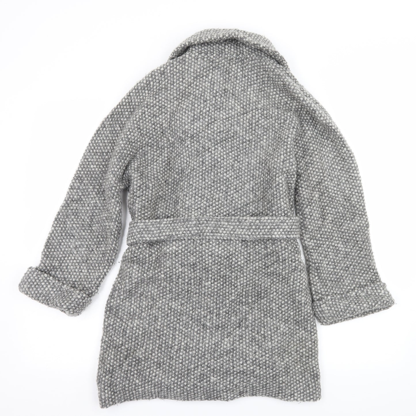 Paraphrase Womens Grey Polka Dot  Jacket Coatigan Size S