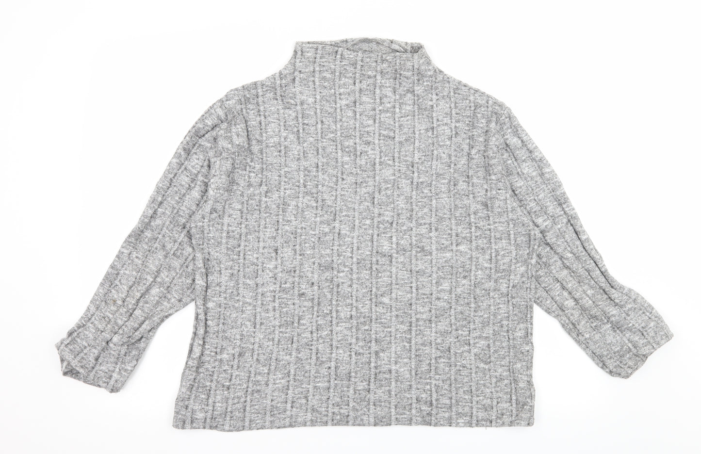 Marks and Spencer Womens Grey  Knit Pullover Jumper Size 14