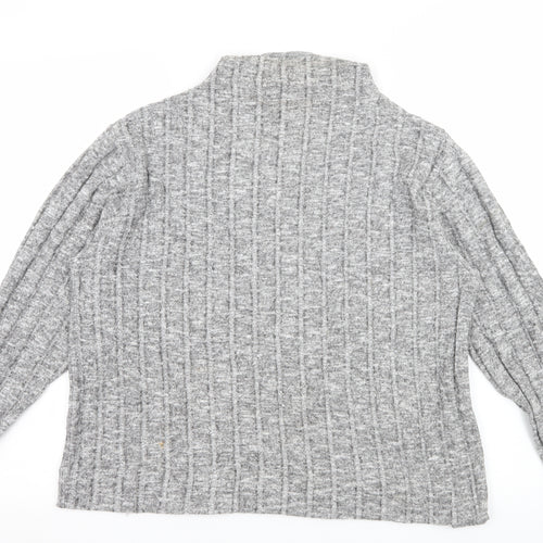 Marks and Spencer Womens Grey  Knit Pullover Jumper Size 14
