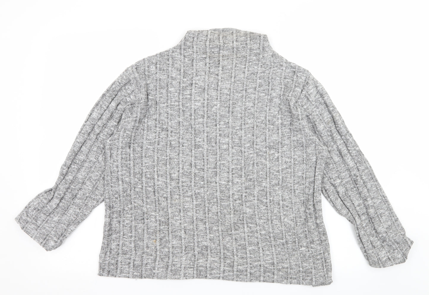 Marks and Spencer Womens Grey  Knit Pullover Jumper Size 14