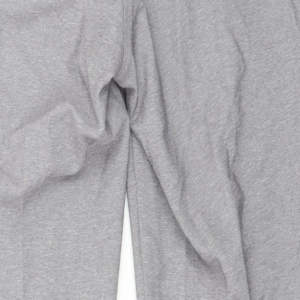 adidas Womens Grey  Jersey Cropped Trousers Size M L23 in