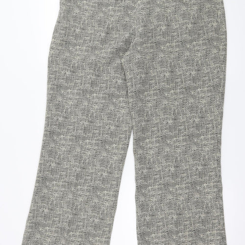 Satsuma Womens Beige Geometric  Trousers  Size 16 L30 in