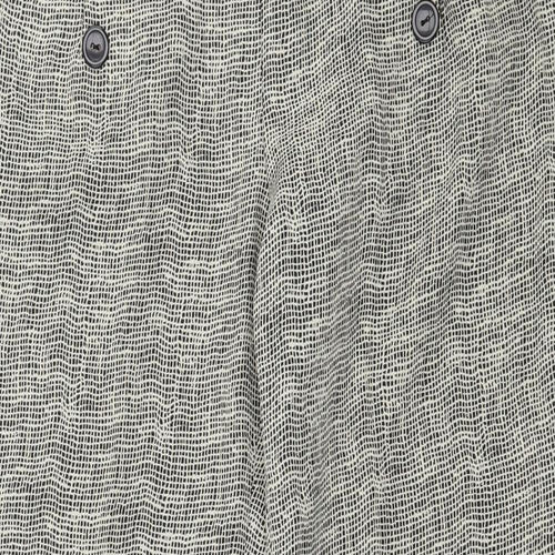 Satsuma Womens Beige Geometric  Trousers  Size 16 L30 in