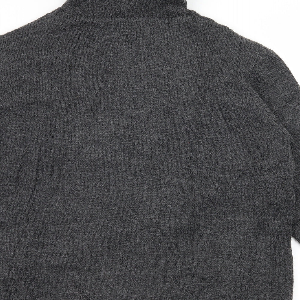 Kensington Mens Grey  Knit Jacket Coatigan Size L