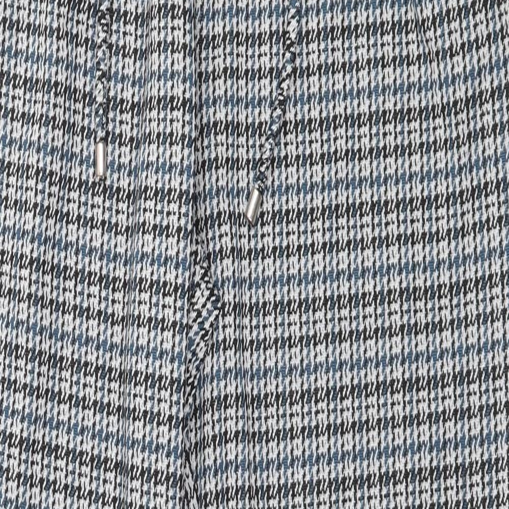 Nutmeg Womens Green Houndstooth  Trousers  Size 12 L25 in