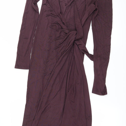 Me & Thee Womens Red   Wrap Dress  Size 12  - Tie Detail