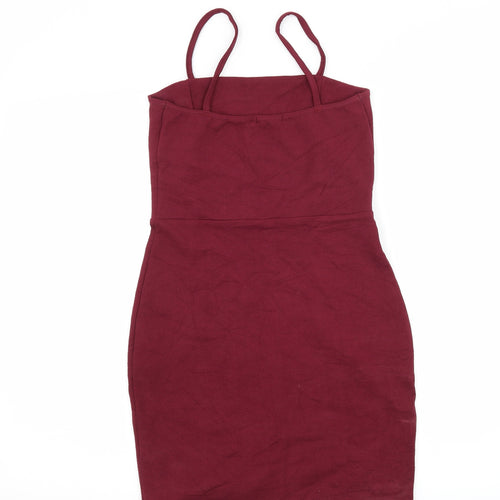 Boohoo Womens Purple   Bodycon  Size 10