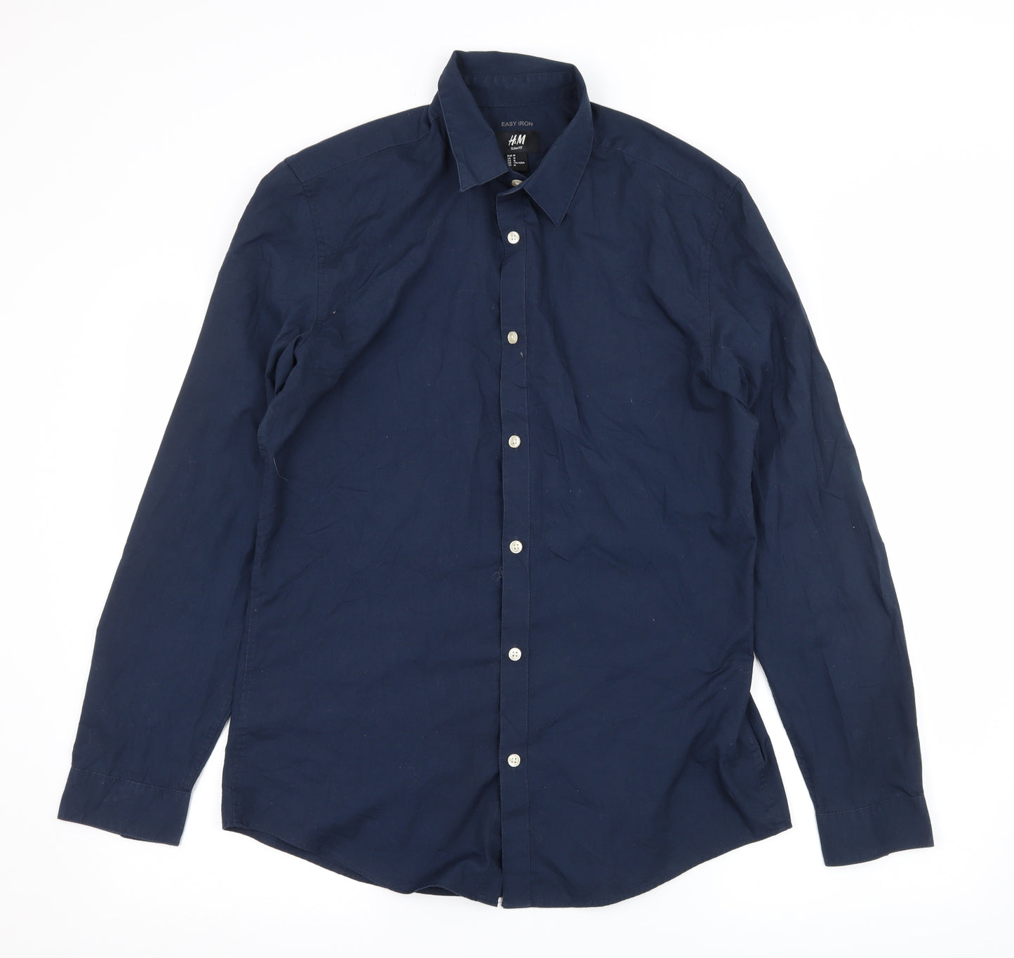 H&M Mens Blue    Button-Up Size M