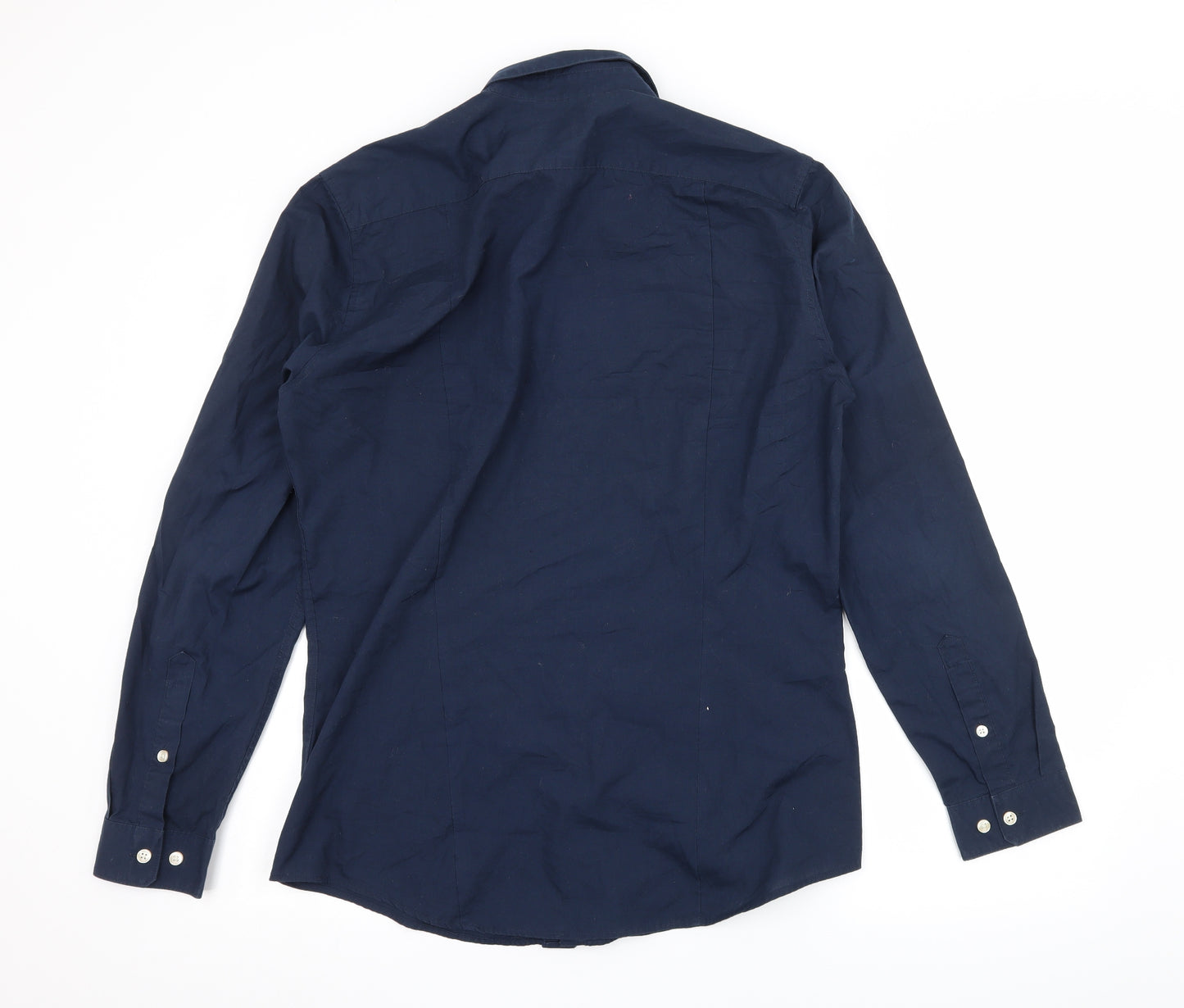 H&M Mens Blue    Button-Up Size M