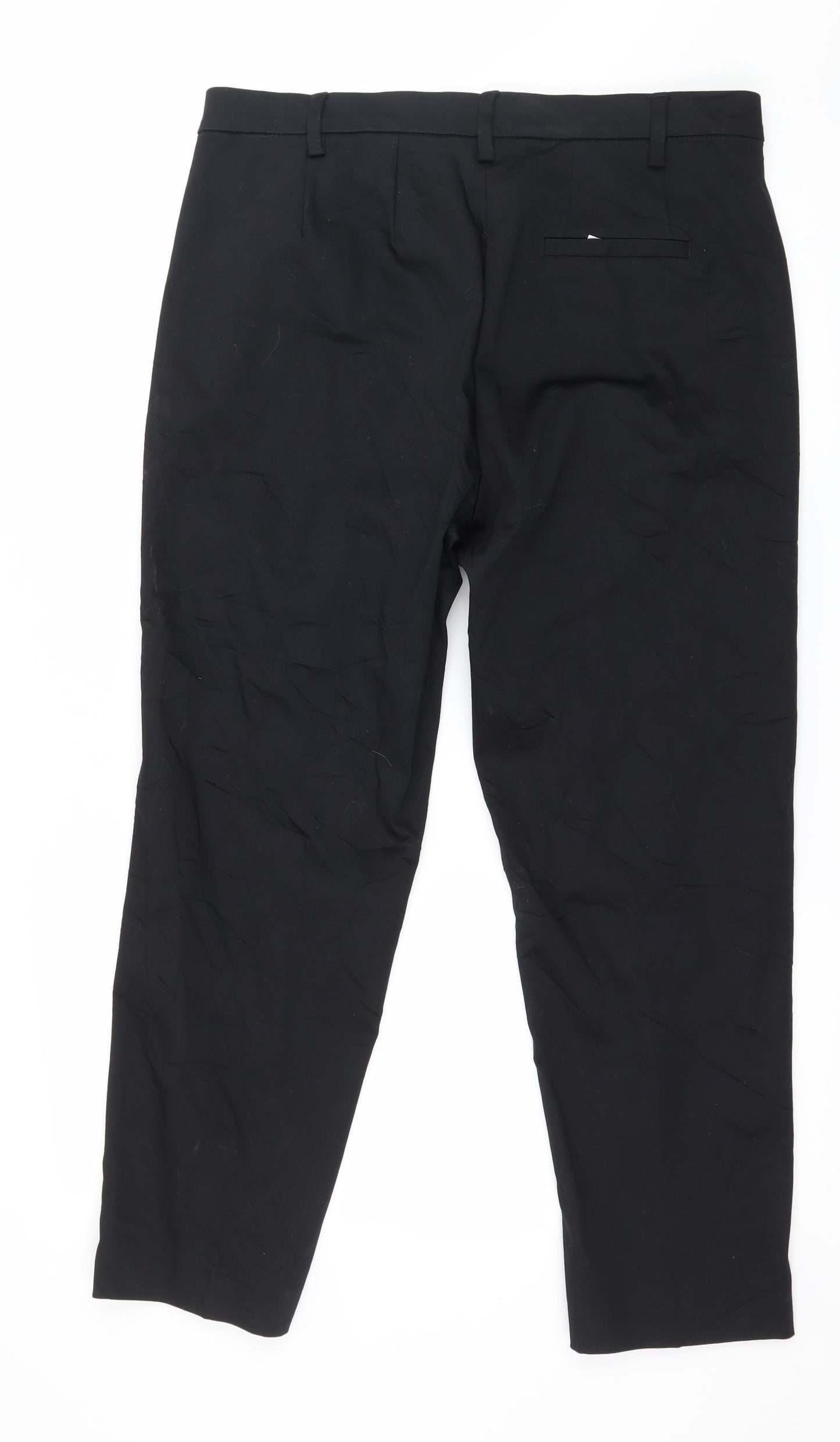 Marks and Spencer Womens Black   Trousers  Size 14 L25 in