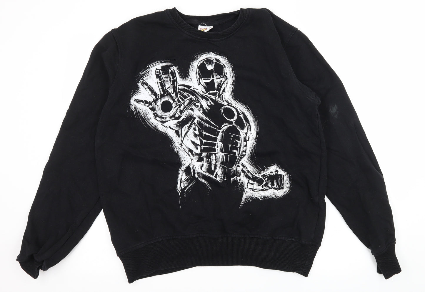 Cedar Wood State Mens Black  Jersey Pullover Sweatshirt Size L