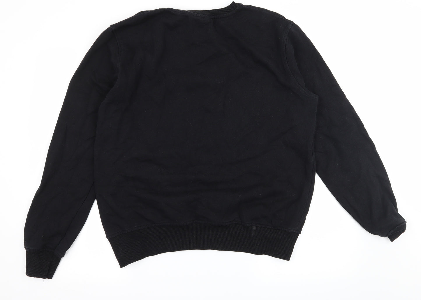 Cedar Wood State Mens Black  Jersey Pullover Sweatshirt Size L