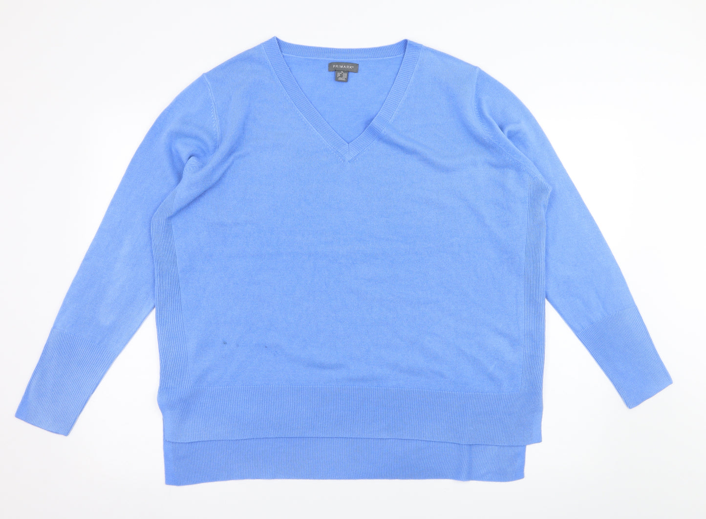 Primark Womens Blue  Knit Pullover Jumper Size 18