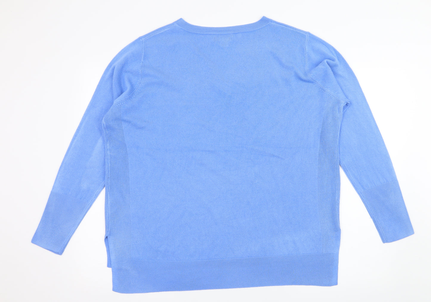 Primark Womens Blue  Knit Pullover Jumper Size 18