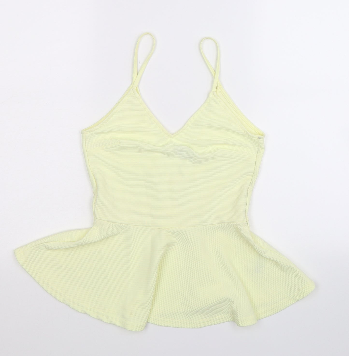 Divided Womens Yellow   Basic Tank Size S