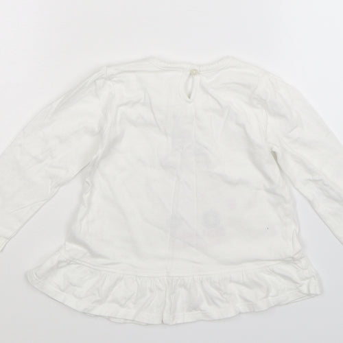 George Girls White   T-Shirt Dress  Size 12-18 Months