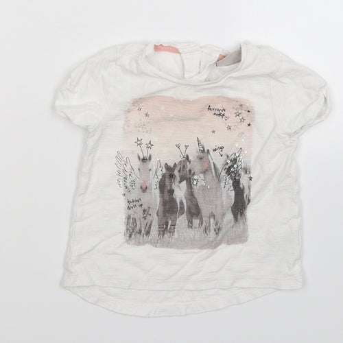 NEXT Baby White   Basic T-Shirt Size 9-12 Months