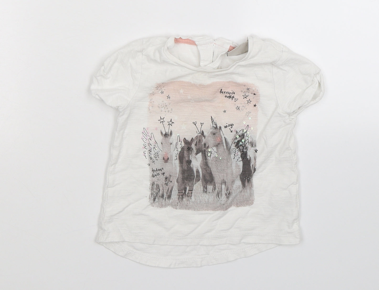 NEXT Baby White   Basic T-Shirt Size 9-12 Months