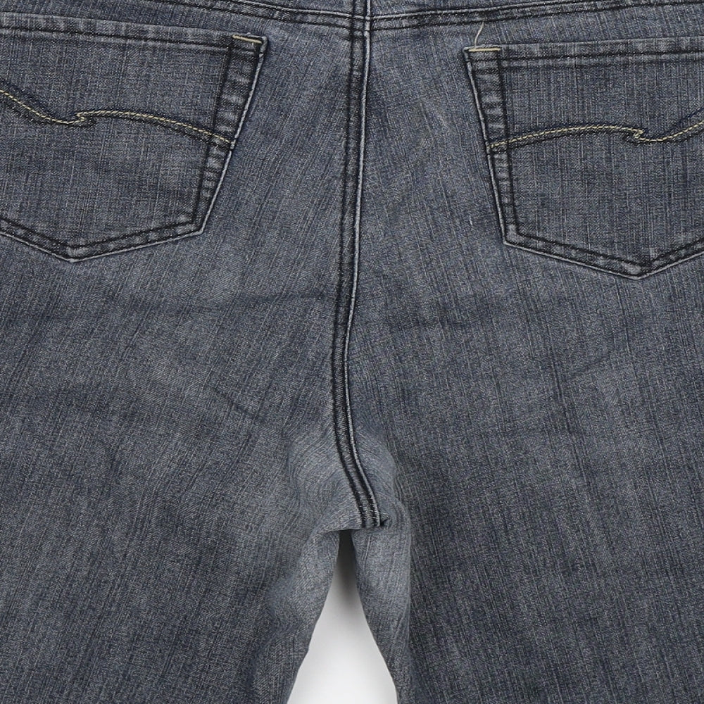 Preworn Womens Blue  Denim Bermuda Shorts Size 20