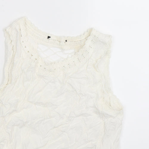 New Look Womens White   Basic Tank Size S