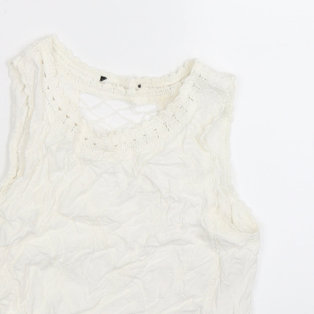 New Look Womens White   Basic Tank Size S