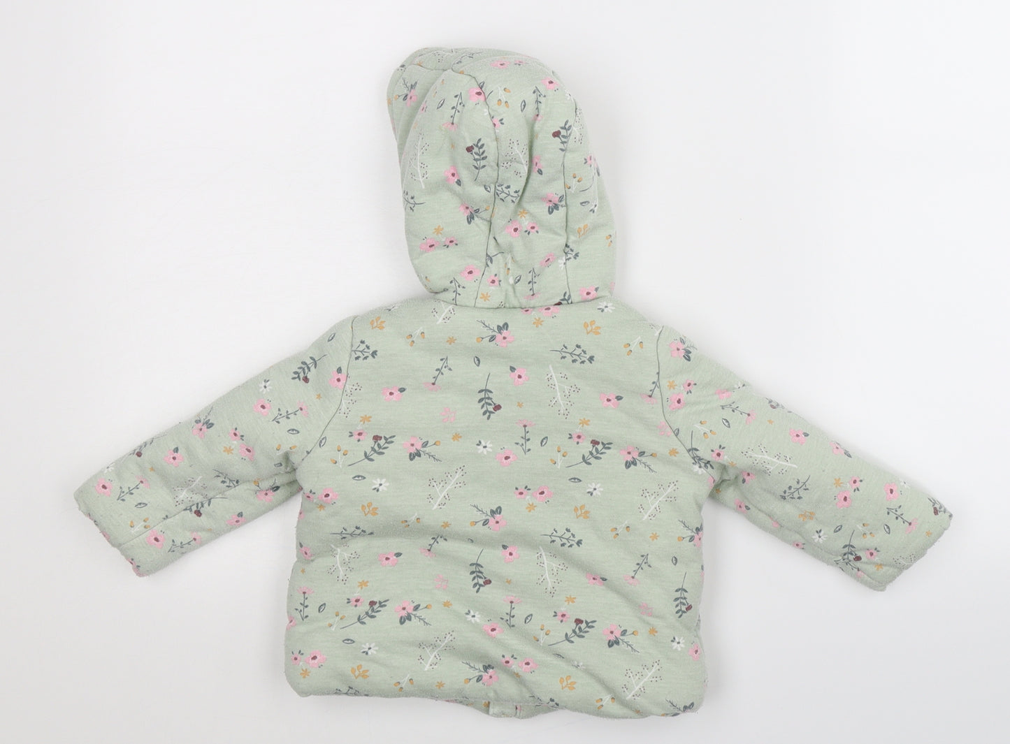 Very Baby Grey Floral  Jacket Coat Size 9-12 Months