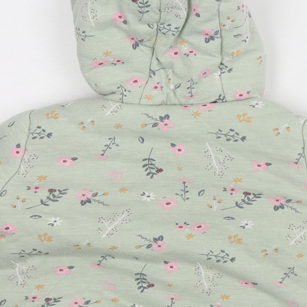 Very Baby Grey Floral  Jacket Coat Size 9-12 Months