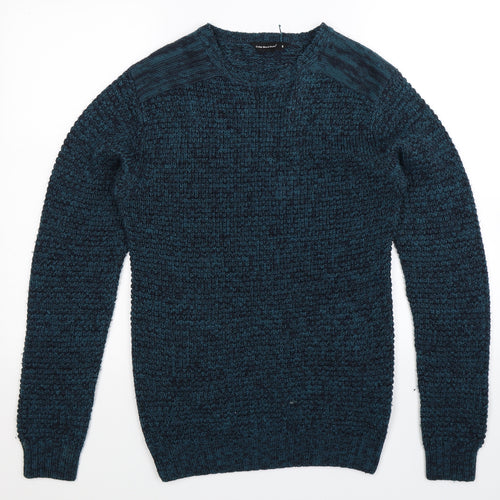 Cedar Wood State Mens Blue  Knit Pullover Jumper Size S