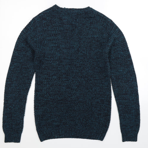 Cedar Wood State Mens Blue  Knit Pullover Jumper Size S