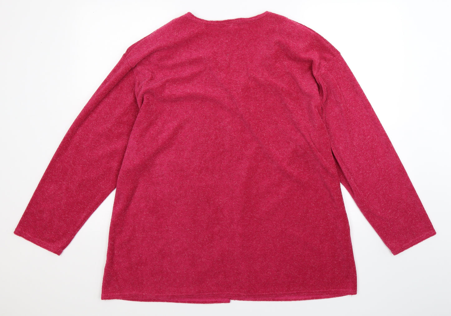 Expose Womens Pink   Cardigan Jumper Size 2XL