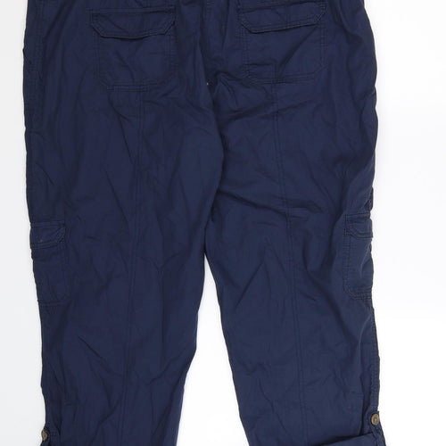 George Womens Blue   Cropped Trousers Size 18 L25 in