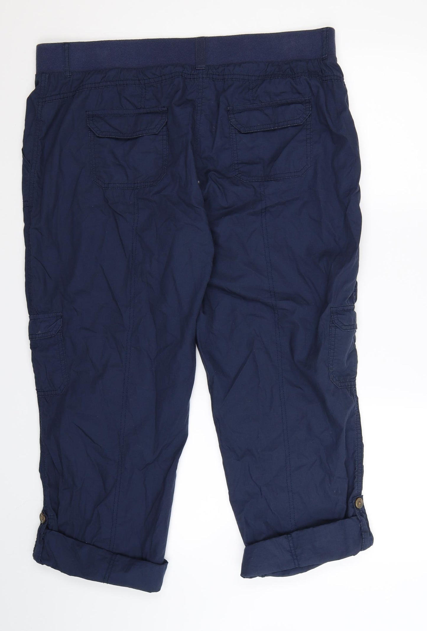 George Womens Blue   Cropped Trousers Size 18 L25 in