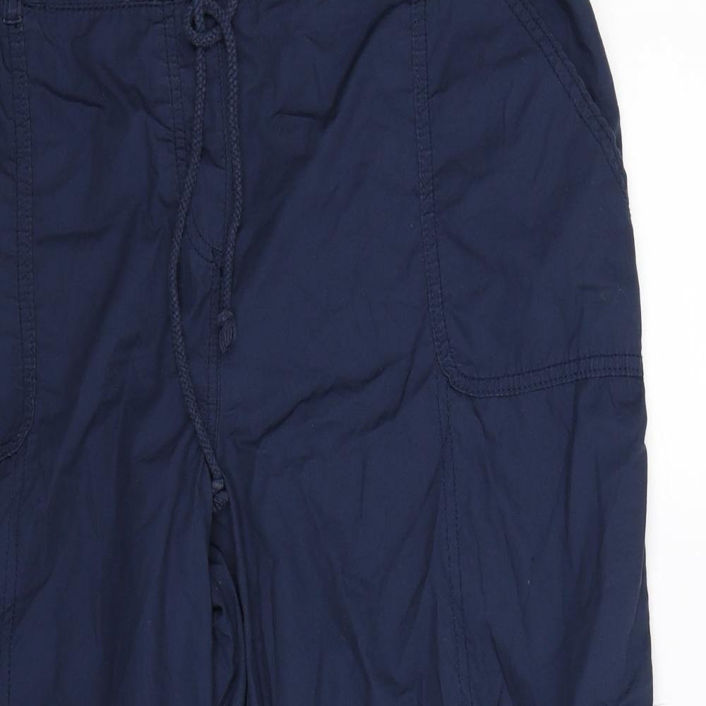 George Womens Blue   Cropped Trousers Size 18 L25 in
