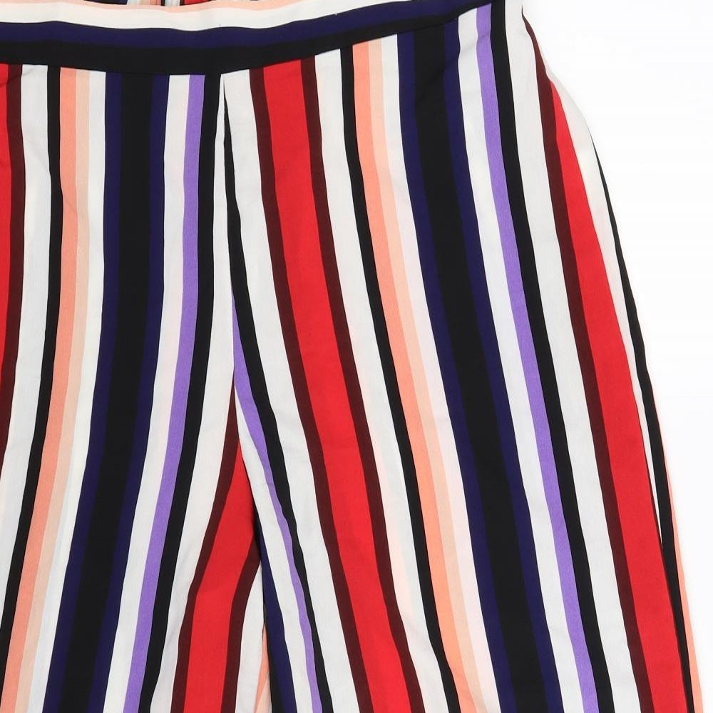 Primark Womens Multicoloured Striped  Cropped Trousers Size 16 L23 in
