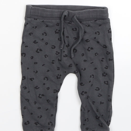 Disney Boys Grey Animal Print  Jogger Trousers Size 9-12 Months